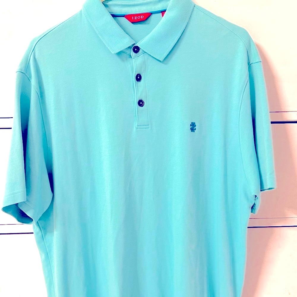 Men’s IZOD Polo Shirt Teal - XL